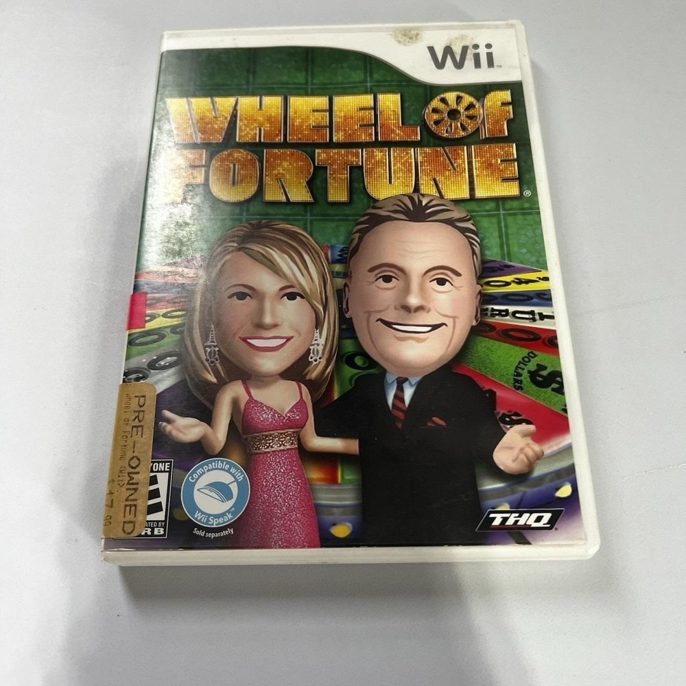 Wheel of Fortune Nintendo Wii 2010 Video Game With Manual